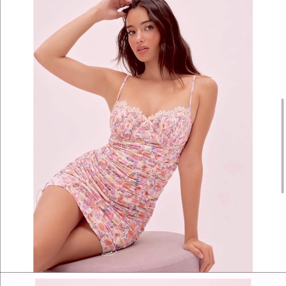 For love and lemons satin gardenia dress